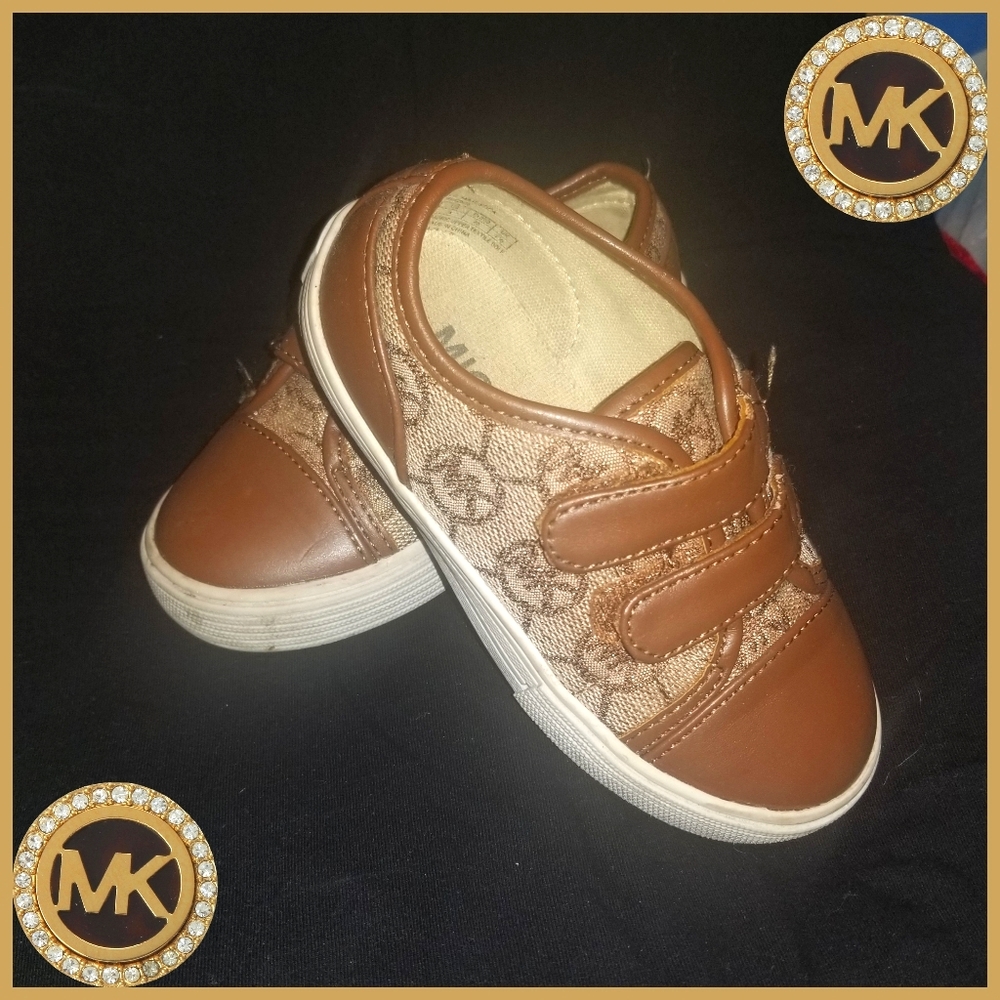 Girl's Brown/Tan Michael Kors Sneakers (Size 8c)